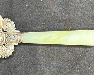 Antique Chinese Jade Handle Magnifying Glass