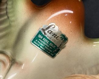 Vintage Lane & Co Mallard Duck TV Lamp Planter