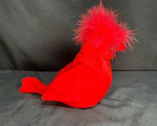 Vintage TY Cardinal "Mac" Beanie Baby - PE Pellets