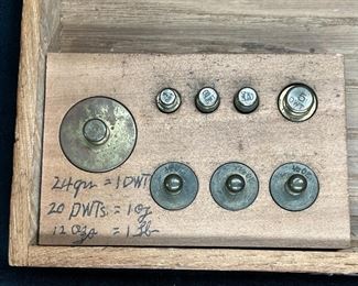 Antique Hammel Riglander Co Travel Jewelers Scale