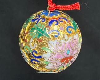 #5406 Lillian Vernon Cloisonne Ball Ornaments
