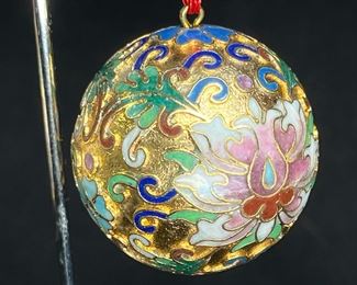 #5406 Lillian Vernon Cloisonne Ball Ornaments