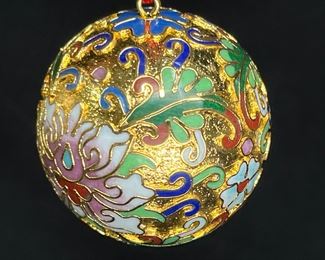 #5406 Lillian Vernon Cloisonne Ball Ornaments