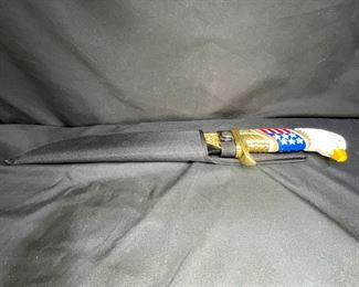 American Eagle theme Bowie Knife with Sheath