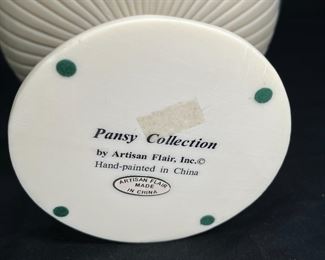 2 Artisan Flair Hand Painted Candy Dishes