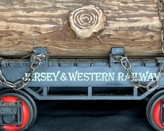 Jim Beam Log Car train Decanter