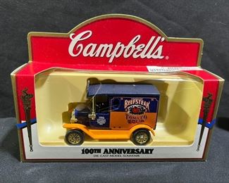 4 Campbell's 100th Anniv NIB Die Cast Vans