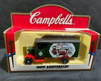 4 Campbell's 100th Anniv NIB Die Cast Vans