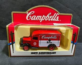 4 Campbell's 100th Anniv NIB Die Cast Vans
