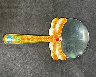 Cloisonne Dragonfly Magnifying Glass