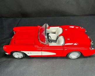 1957 Red Chevy Corvette Die Cast Car SS 7708