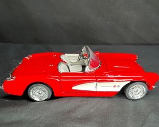 1957 Red Chevy Corvette Die Cast Car SS 7708