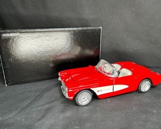 1957 Red Chevy Corvette Die Cast Car SS 7708