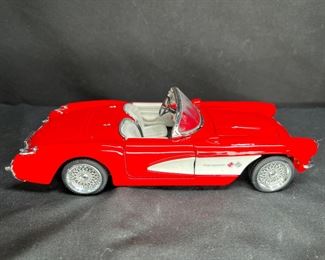1957 Red Chevy Corvette Die Cast Car SS 7708