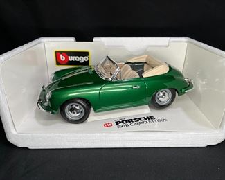 Burago 1961 Porsche 356B Cabriolet Model Car