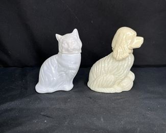 VTG Avon lady Spaniel & Kitten Perfume Bottles