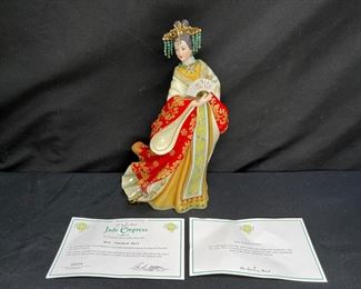 Jade Empress Statue by Lena Liu - Danbury Mint