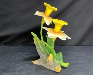 Andreas Porcelain Flowers "Yellow Daffodils"