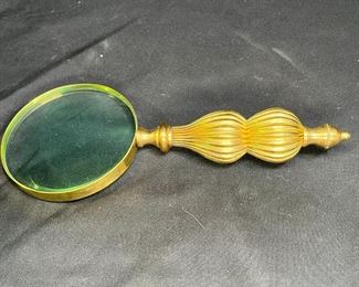 VTG Ornate Brass Magnifying Glass