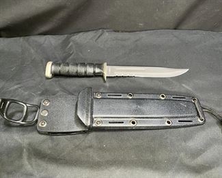 Stainless Steel Ka-Bar Clone w/ Kydex Sheath