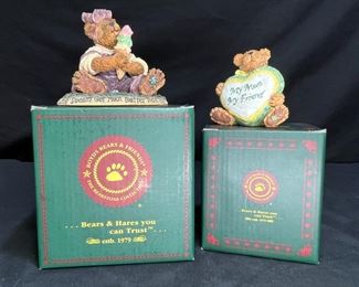 2 Boyds Bears Resin Figurines