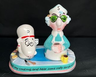 Maxine & Floyd Salt & Pepper Shakers with tray