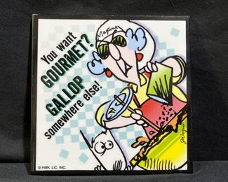 90's Maxine "You Want Gourmet" Trivet Tile