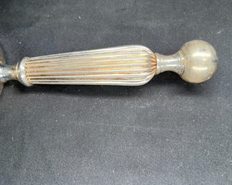 VTG Silver Pleated Magnifying Glass w/ Ball End