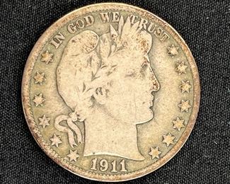 1911 Barber Half Dollar