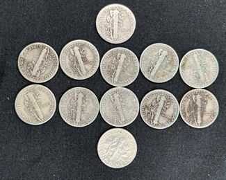12 Pre 1964 Dimes