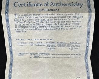 United States 1987 Prestige Proof Set