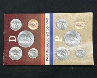 Four 1984 Un-Circulated Coin Sets