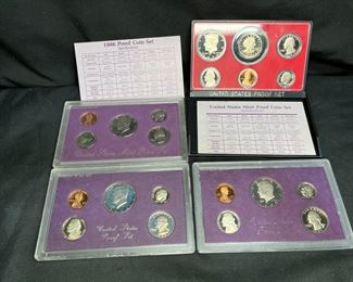 4 Proof Sets (1979, 1985, 1986, 1989)