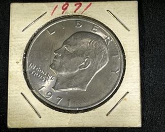 One Eisenhower Silver Dollar