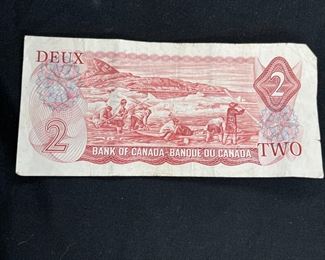 1974 Canadian $2 Bill