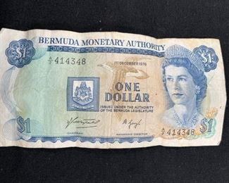1976 Bermuda $1 Bill