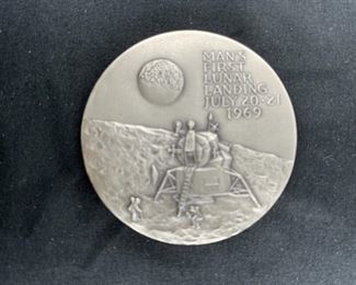 Apollo 11 First Lunar Landing Silver Medal