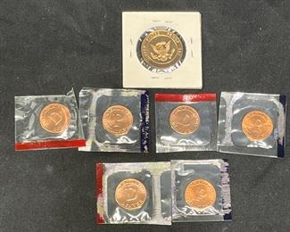 7 Piece Set Dept. of Treasury Token Proofs