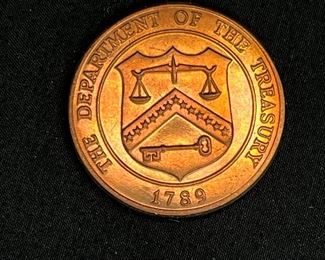 9 Piece Set Dept. Of Treasury Tokens