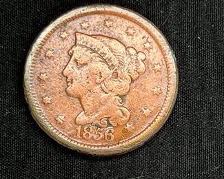 1856 Braided Hair Penny with Slanted 5