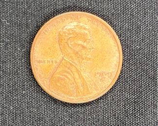 3 US 1969S Error Pennies (floating roof & Initial)