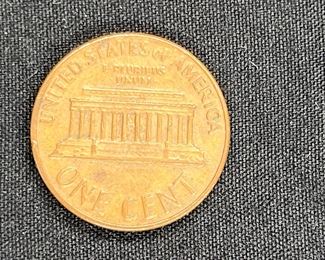 3 US 1969S Error Pennies (floating roof & Initial)