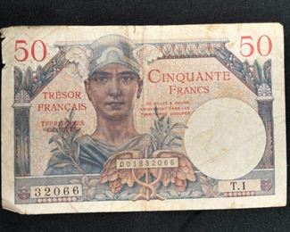 VTG WWII Occupied France 50 Cinquante