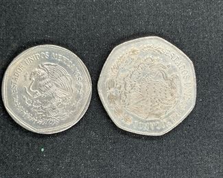 VTG Mexican Coin & Paper Currency