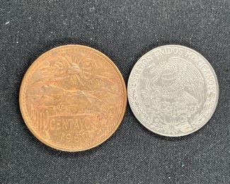VTG Mexican Coin & Paper Currency