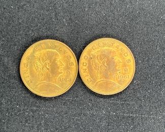 VTG Mexican Coin & Paper Currency
