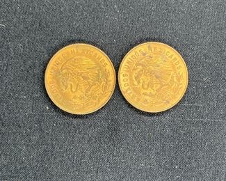 VTG Mexican Coin & Paper Currency