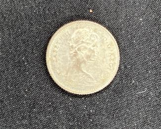 Five Silver 1965 & 1968 Canadian Coins