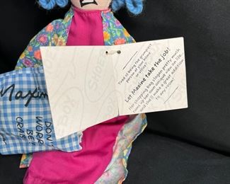 VTG 90's "Don't Worry Be Crabby" Humor Doll