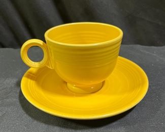 Fiestaware teacup and saucer